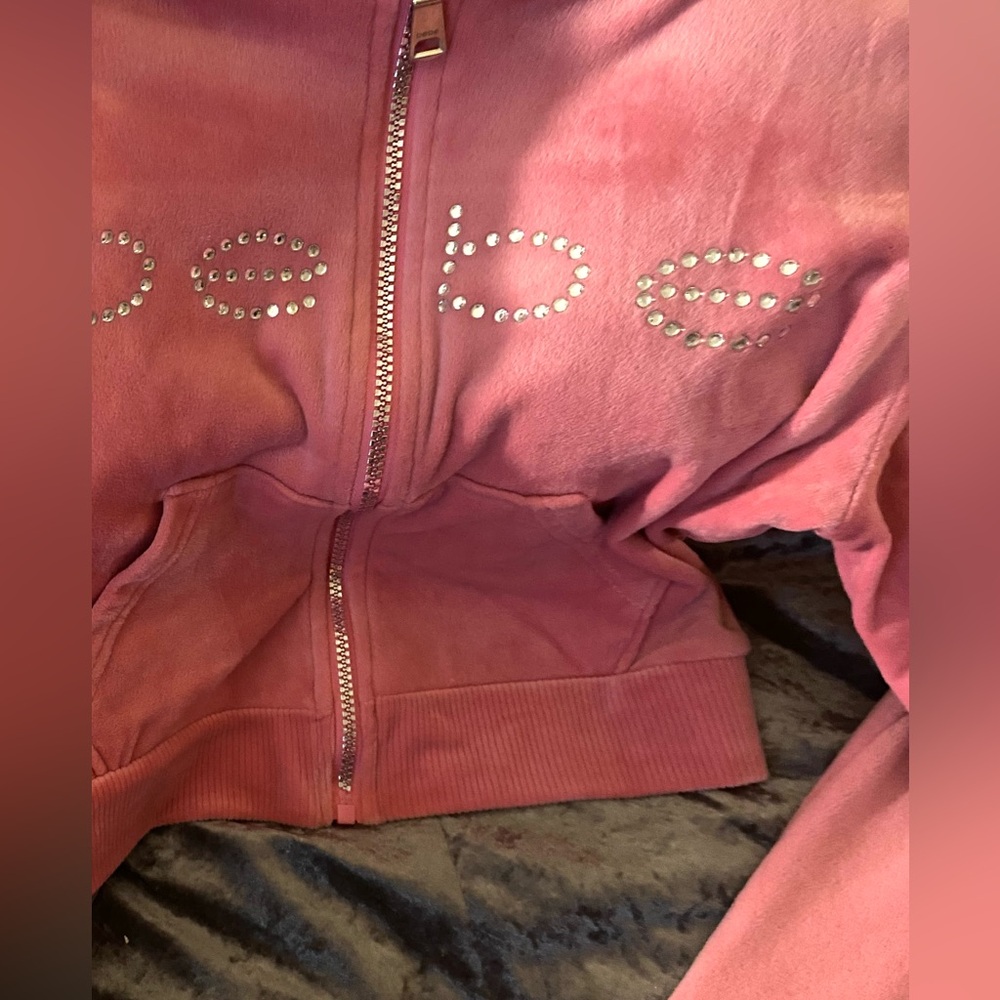 Authentic Barbie Pink Bebe Sweatsuit - Picture 5 of 11